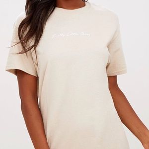 Pretty Little Thing Embroidered Tee Shirt